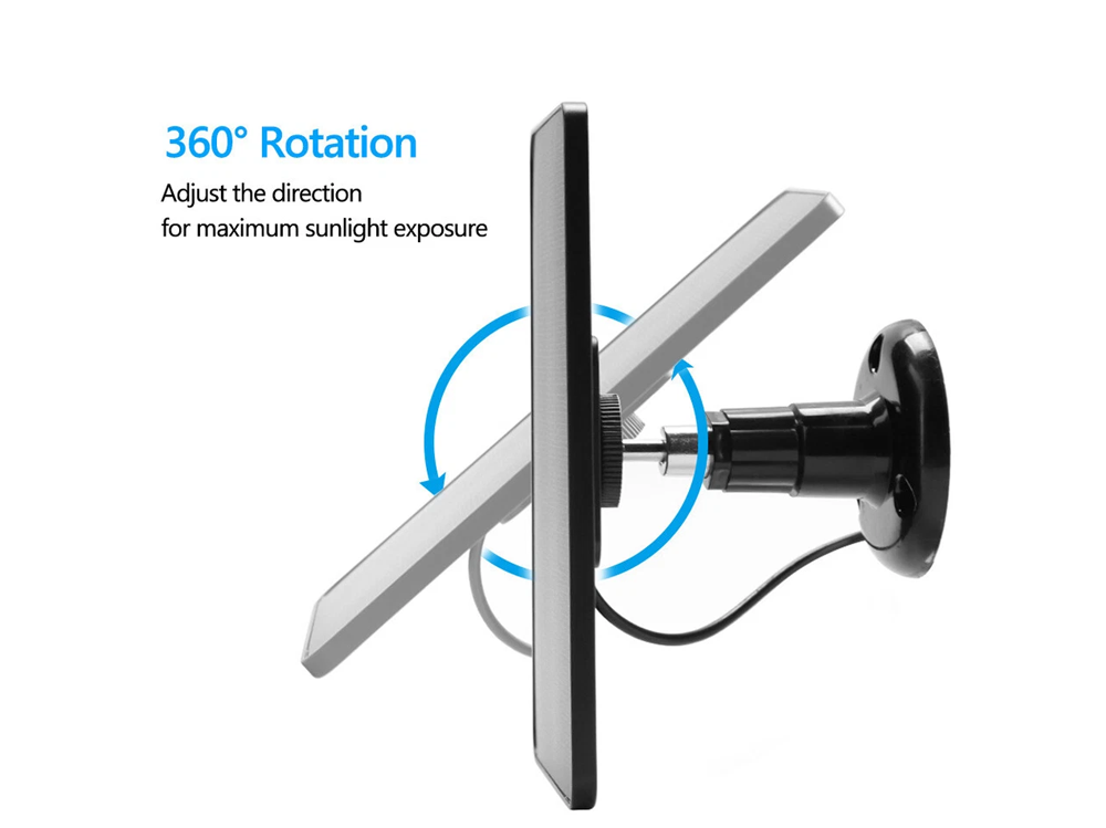 Solar Panel for CCTV Security Camera Eufy Arlo Wyze Swann Reolink Ring Blink