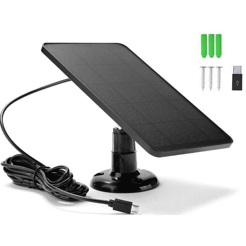 Solar Panel for CCTV Security Camera Eufy Arlo Wyze Swann Reolink Ring Blink