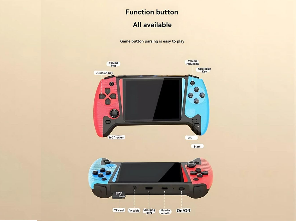 500 in 1 Retro Handheld Gaming Device