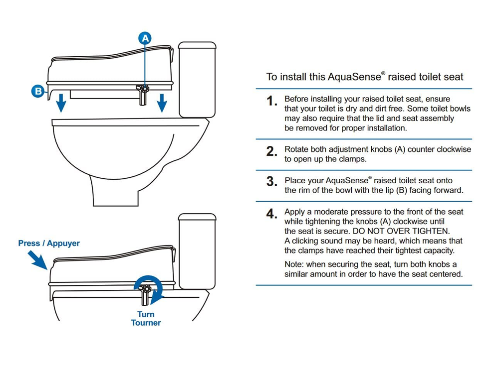 Raised Toilet Seat With Lid
