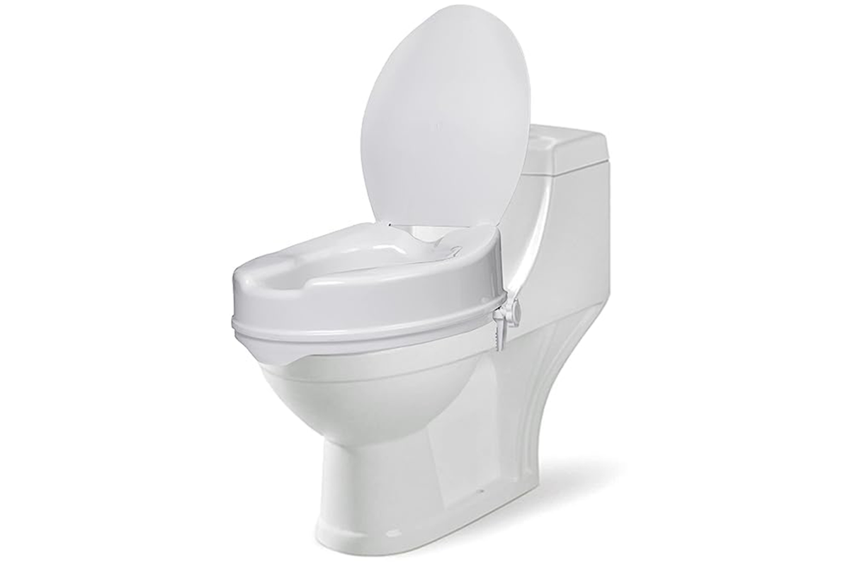 Raised Toilet Seat With Lid