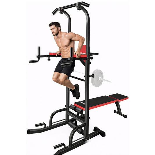 Power Tower Dip Station – Heavy Duty Multi-Function Strength Training Tower