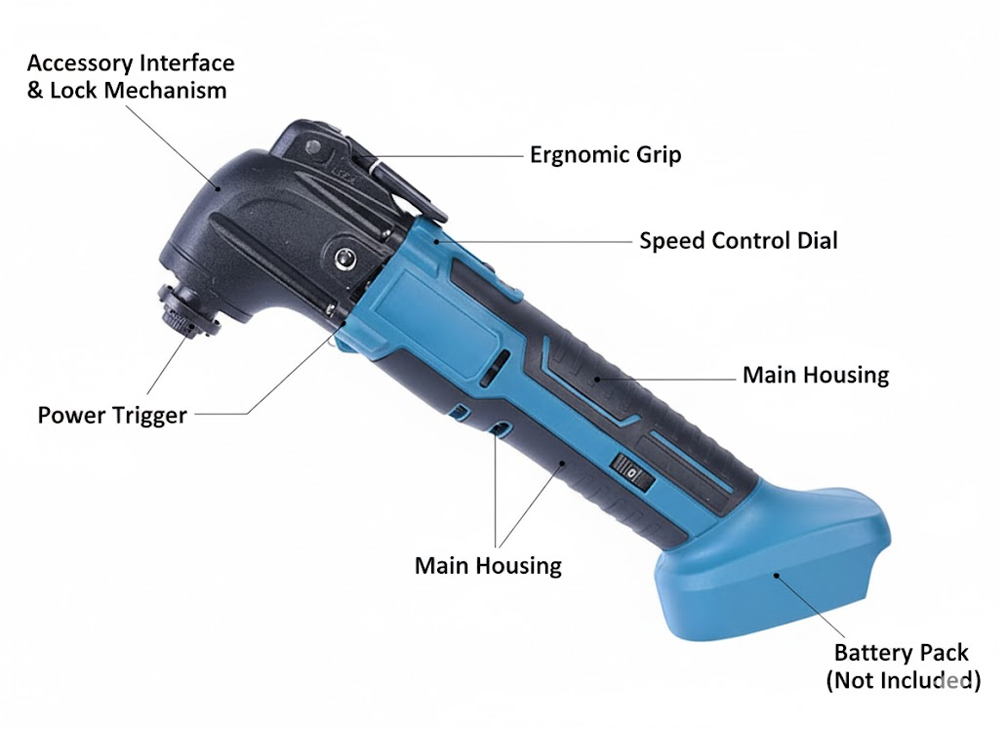 Cordless Oscillating Multi tool Fits Makita 18V Battery