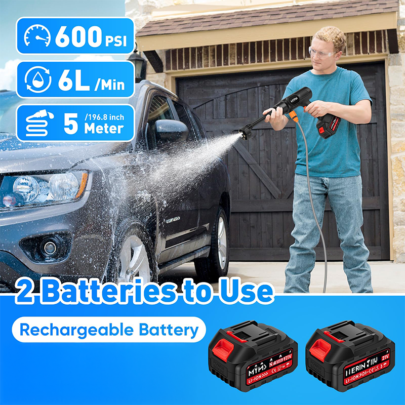 Rechargeable High Car Pressure Washer Kit