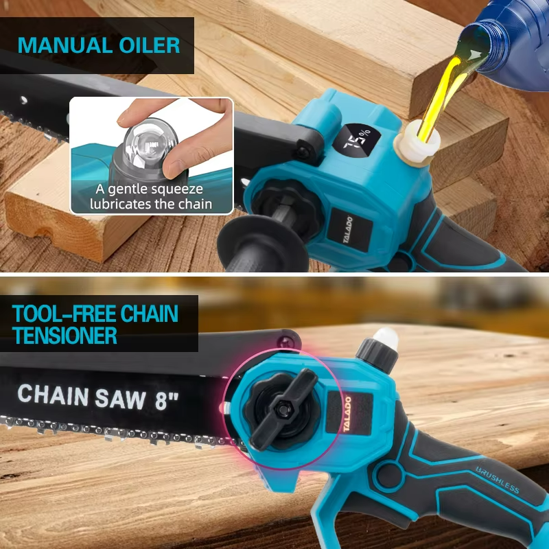 Mini Chain saw Cordless Power Chain Saws 8 Inch