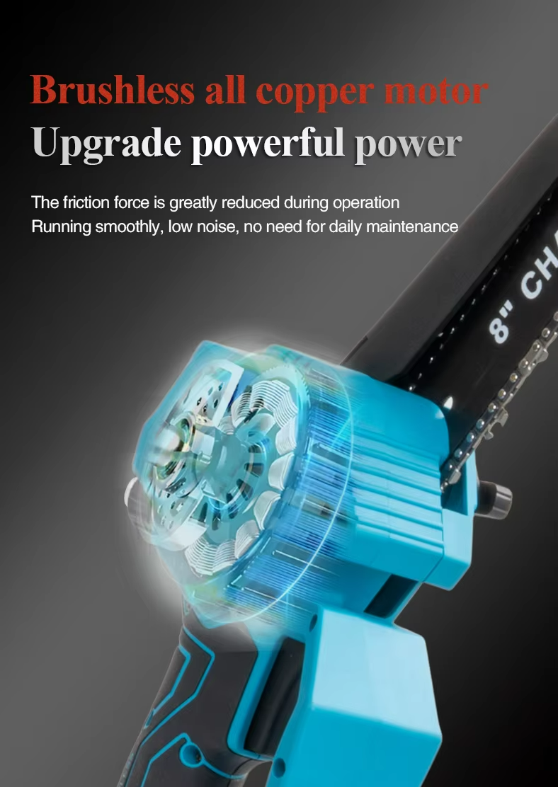 Mini Chain saw Cordless Power Chain Saws 8 Inch