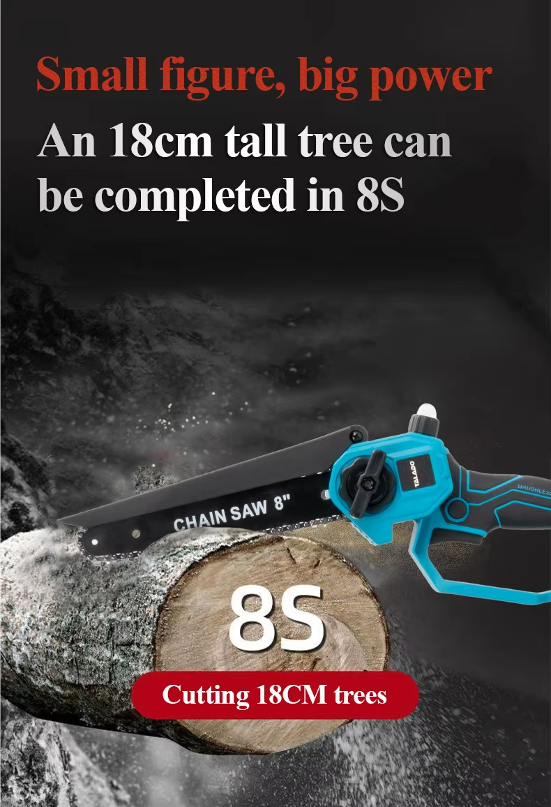 Mini Chain saw Cordless Power Chain Saws 8 Inch