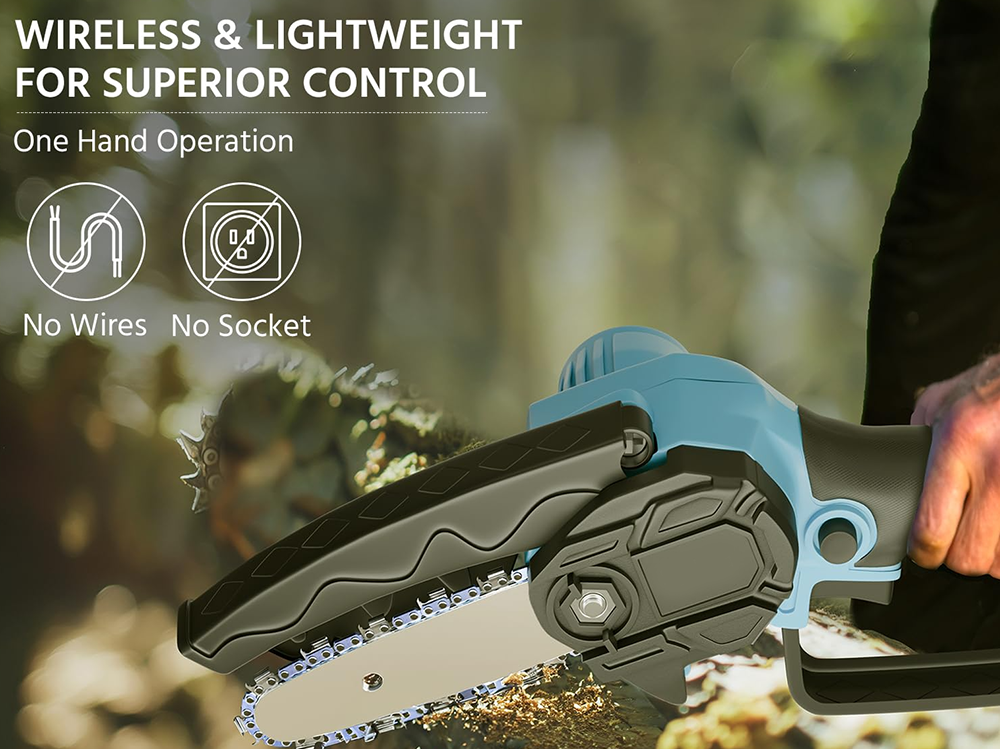 Mini Chain saw Cordless Power Chain Saws 4 Inch