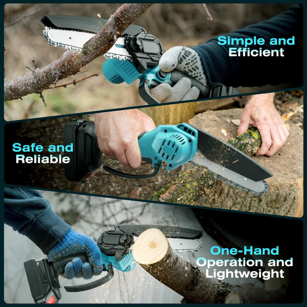 Mini Chain saw Cordless Power Chain Saws 4 Inch