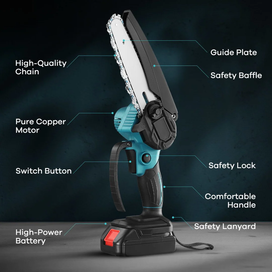 Mini Chain saw Cordless Power Chain Saws 4 Inch