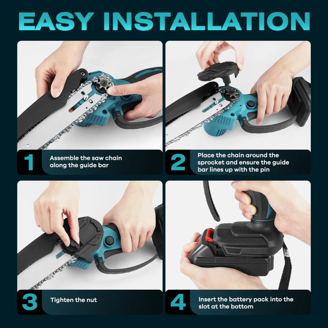 Mini Chain saw Cordless Power Chain Saws 4 Inch