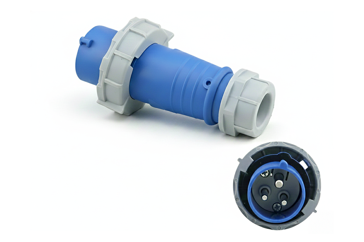 Caravan Lead connector plug (Male) 16A - IP67