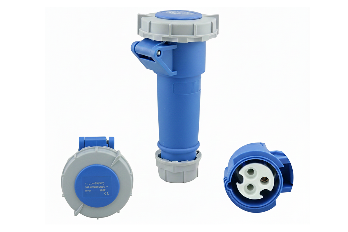 Caravan Lead Connector Plug (Female) 16A IP67