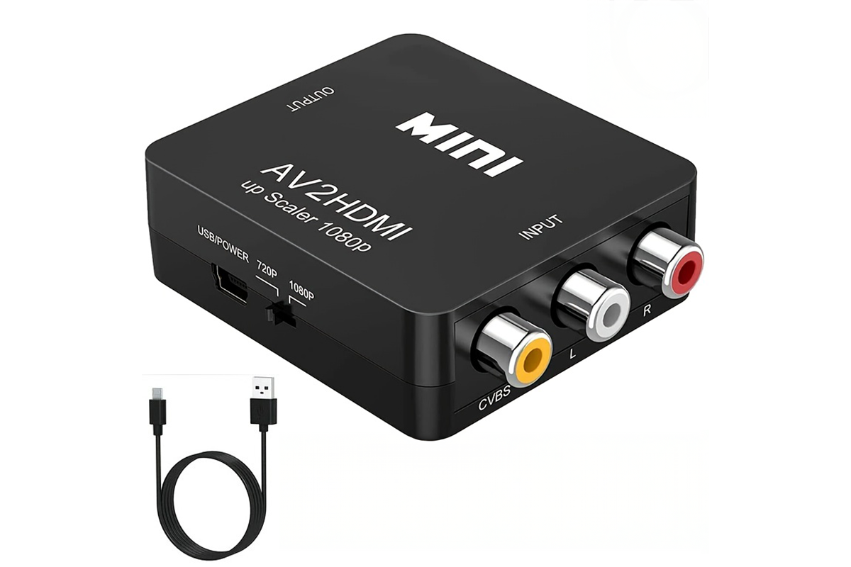 AV to HDMI Converter - RCA to HDMI Adapter