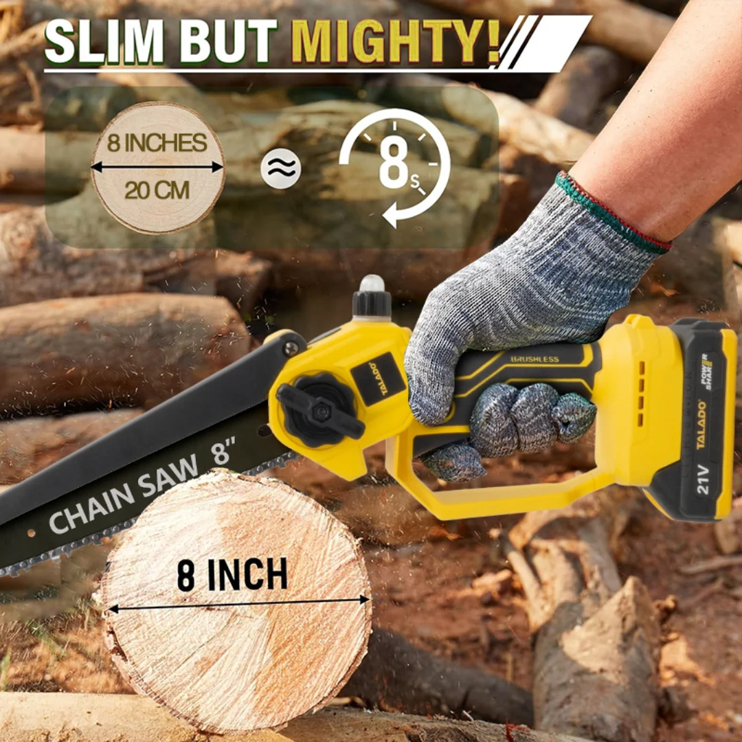 Mini Chain saw Cordless Power Chain Saws 8"