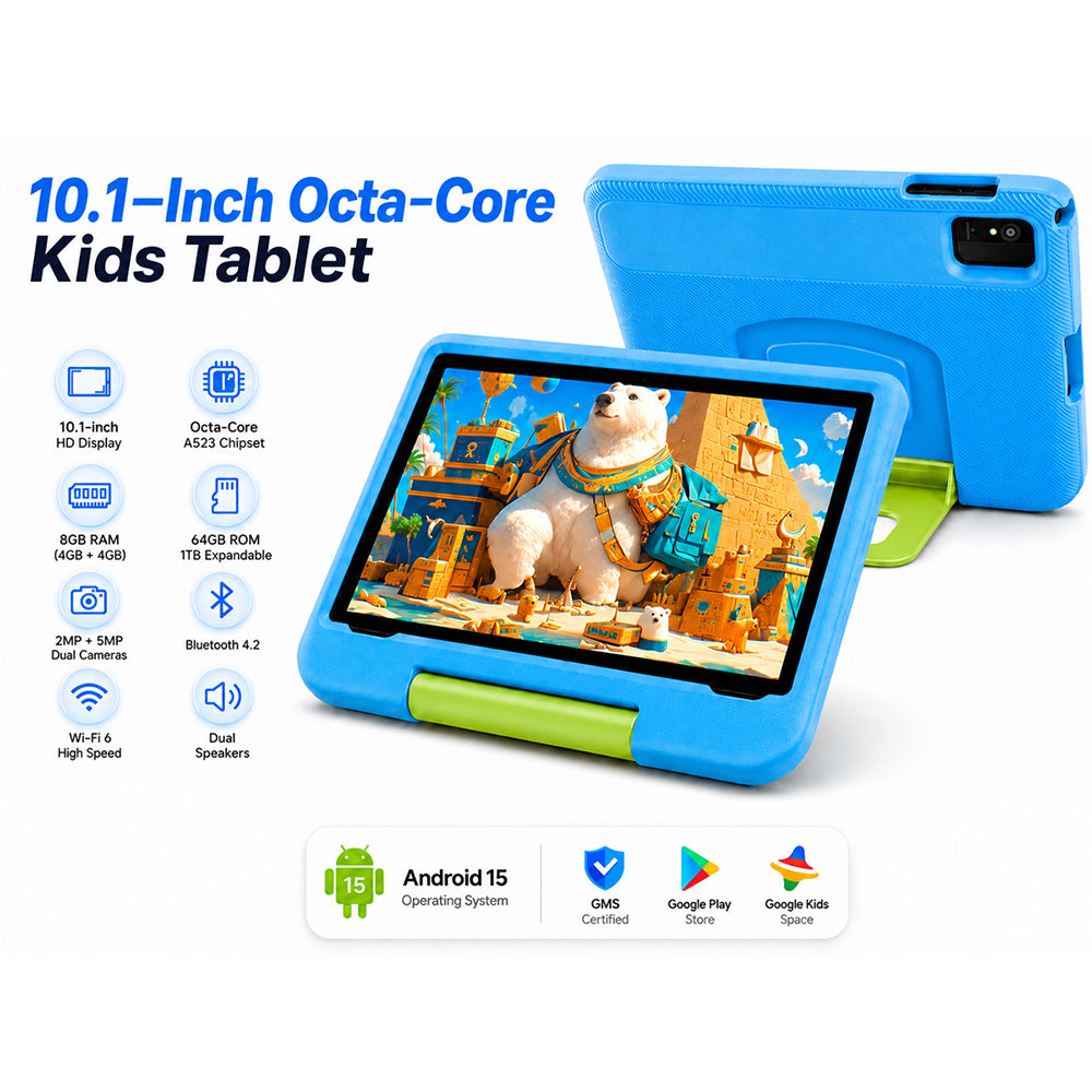 10.1" Android Tablet with Protective Case