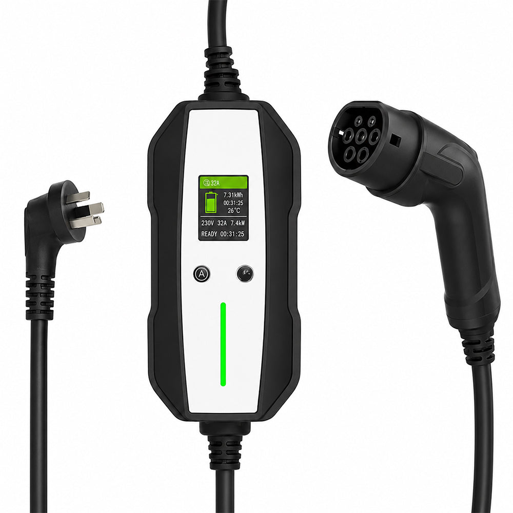 Smart EV Charger Type 2 - 2.3kW | 10A | 5Metre
