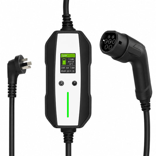 Smart EV Charger Type 2 - 2.3kW | 10A | 5Metre