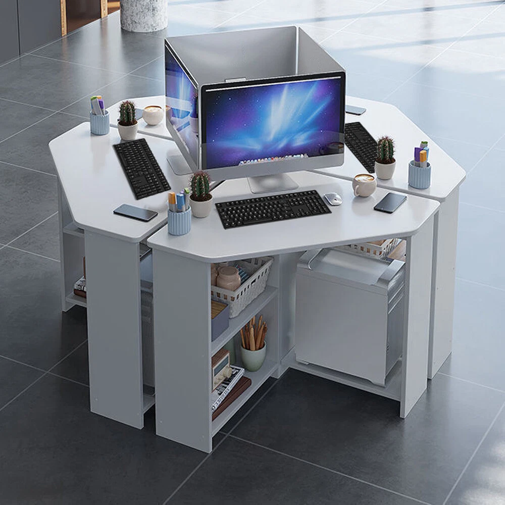 Study Desk Triangular Corner Computer Desk