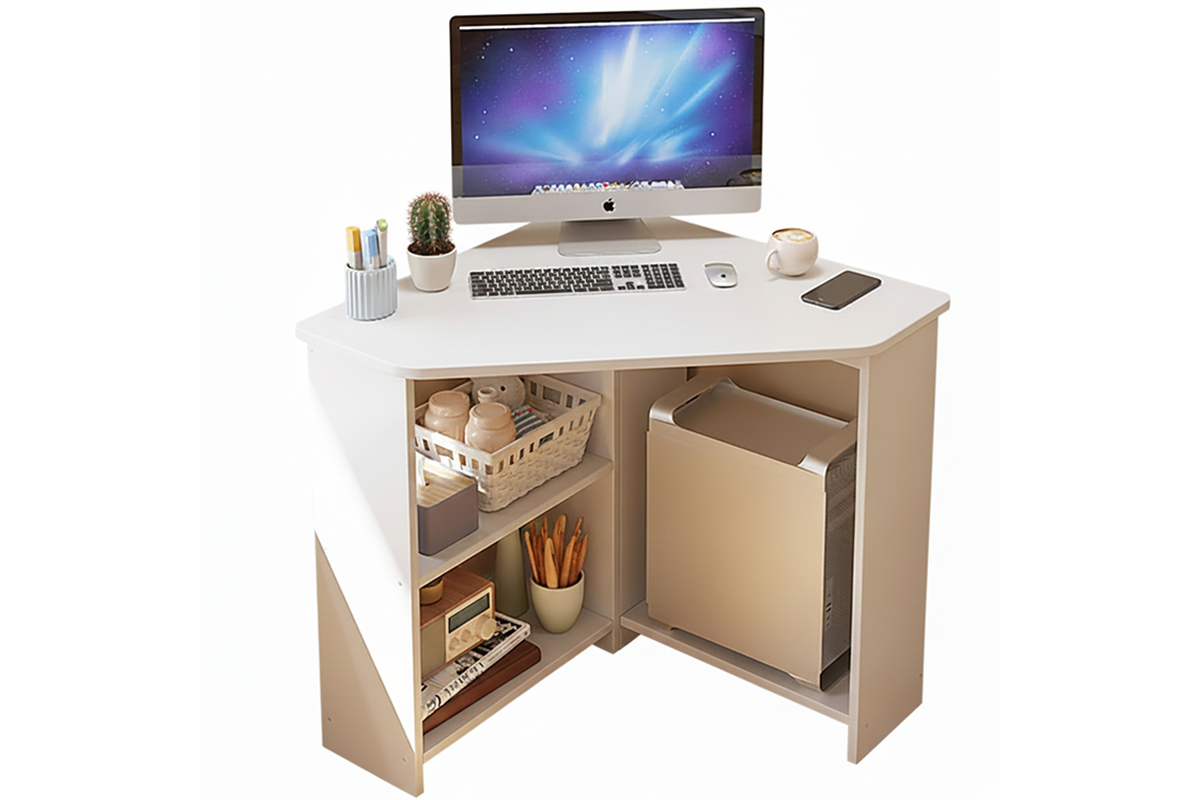 Study Desk Triangular Corner Computer Desk