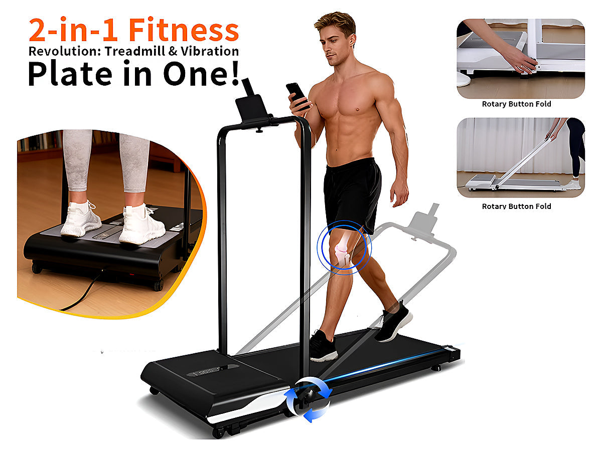 Treadmill with Vibration Plate