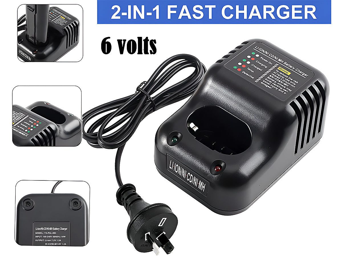 Paslode Battery Charger with 2 Batteries 2Ah
