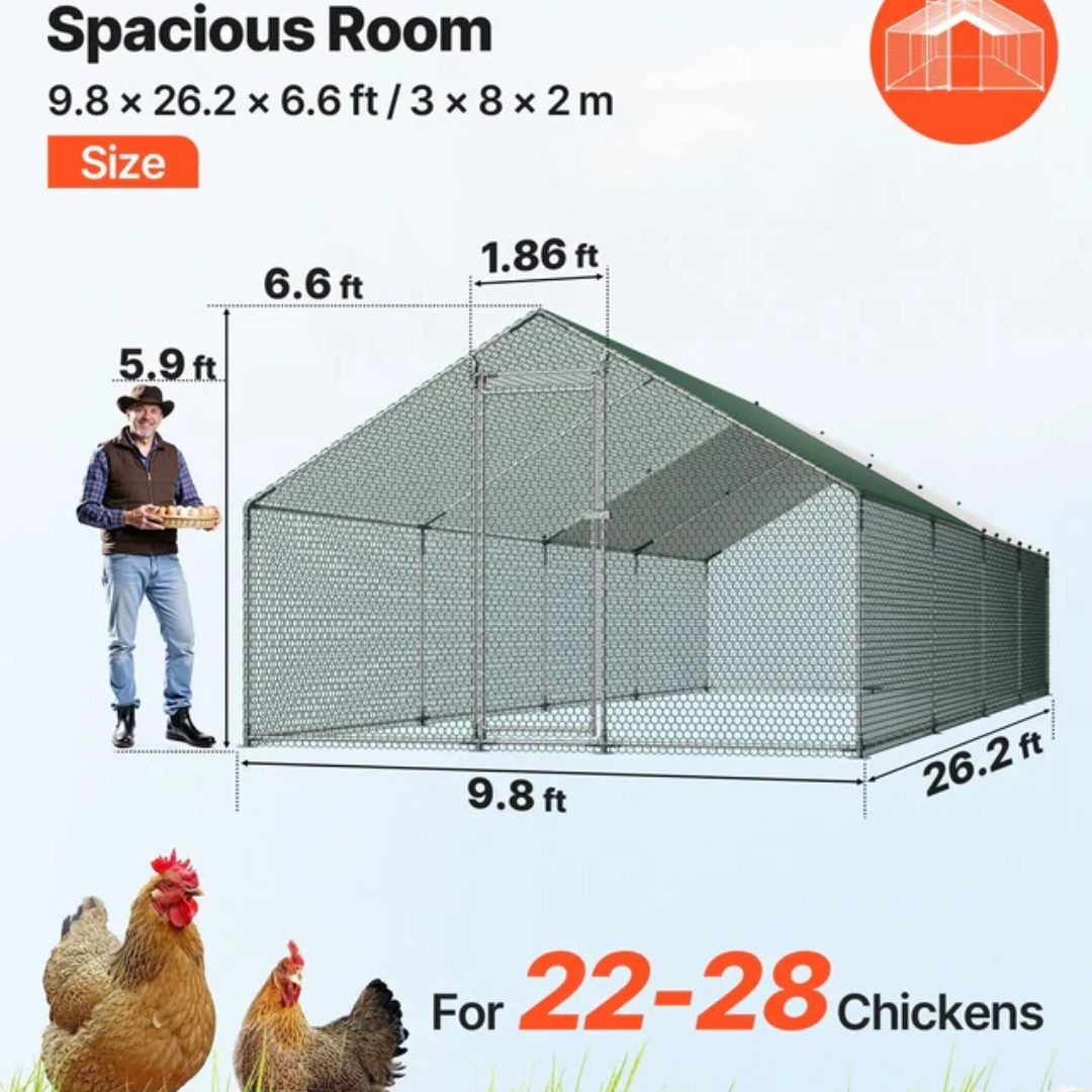 Chicken Coop 8Mx3Mx2M