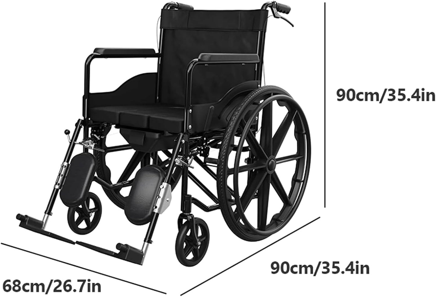 Wheelchair Folding Wheel Chair 24inch