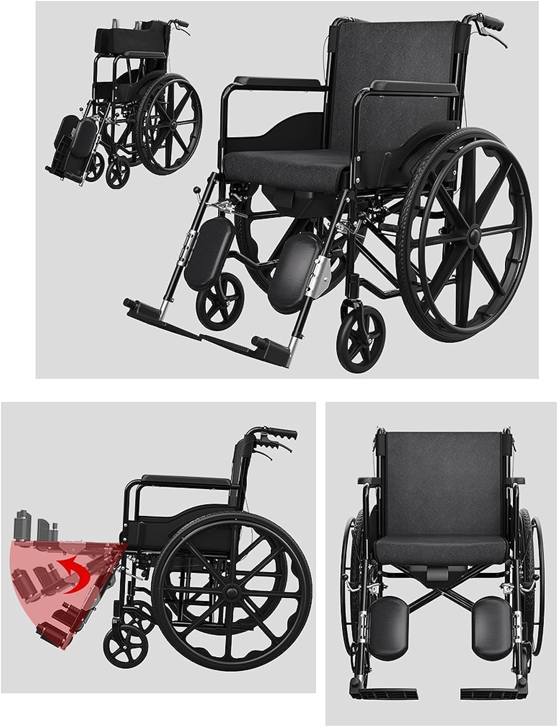 Wheelchair Folding Wheel Chair 24inch