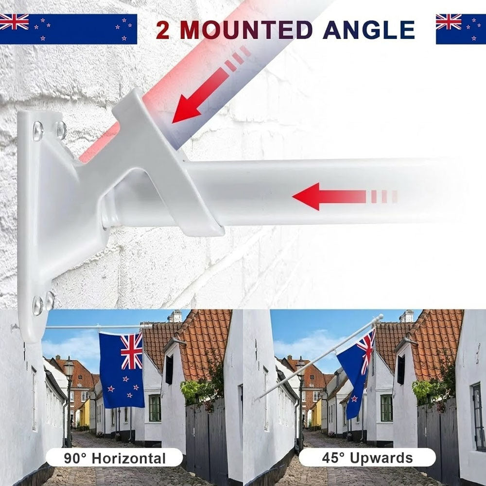 6ft Flag Pole Holder Kits Wall Mount Flagpole