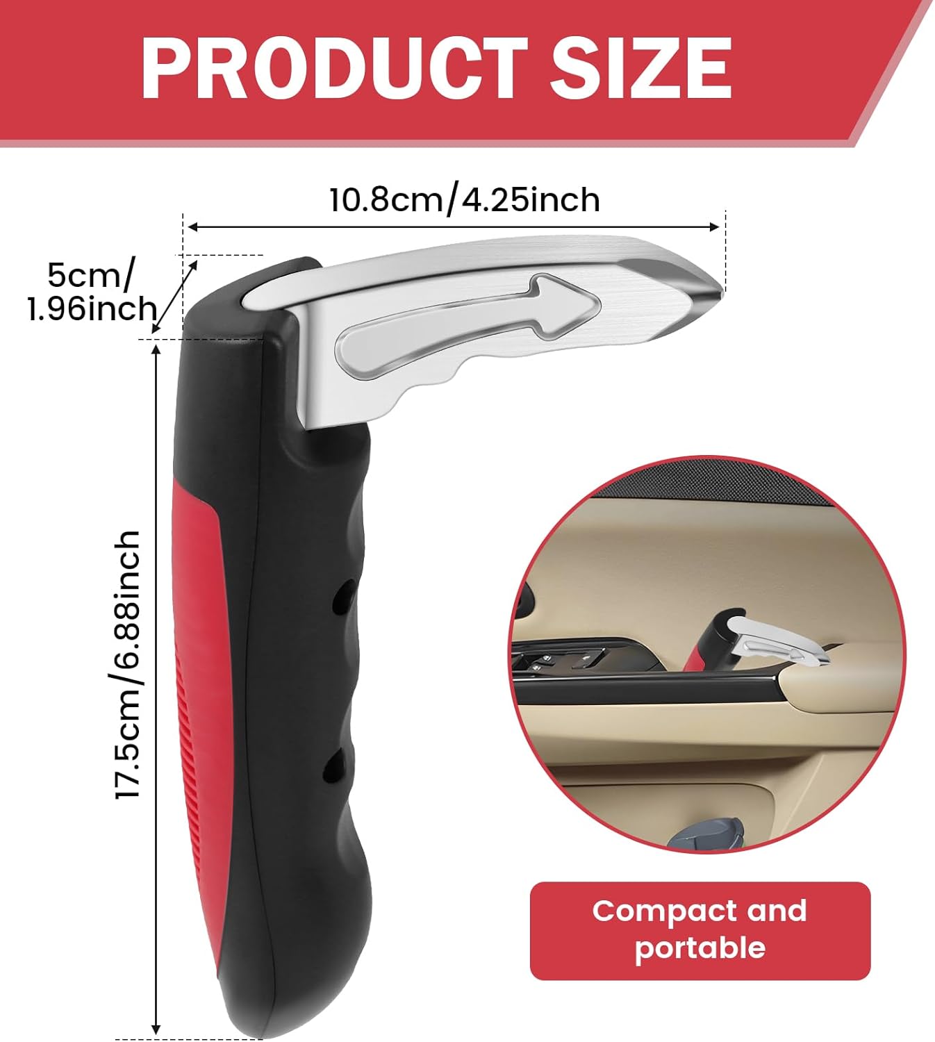 2 Pack Car Door Handle for Elderly Portable Car Handle Assist Vehicle Support Handle