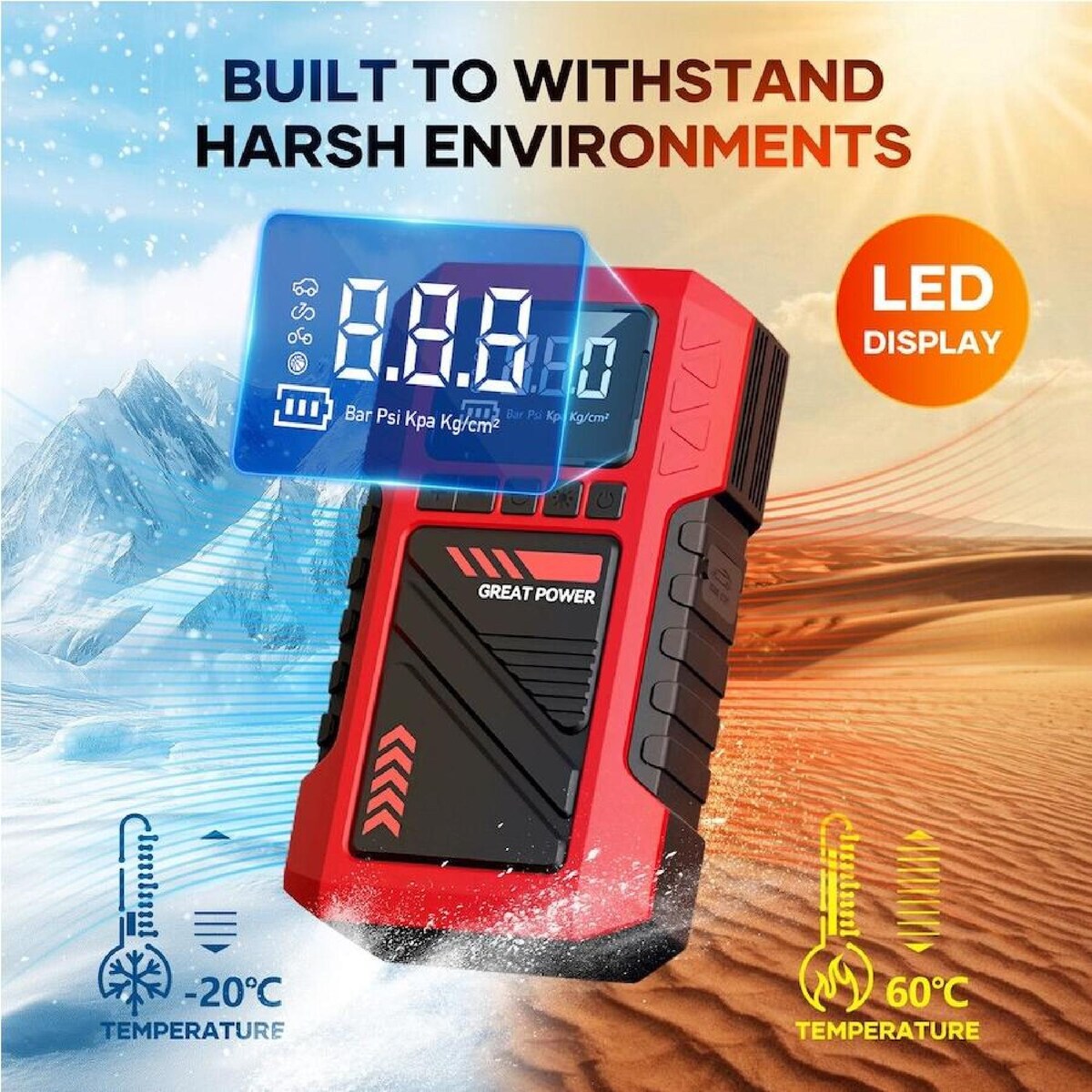 Car Jump Starter Pack 4IN1 12V