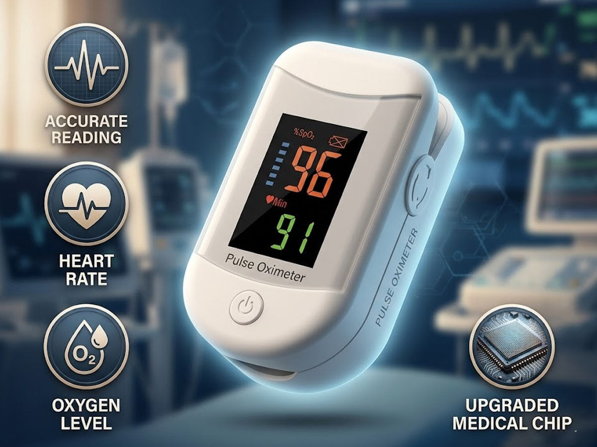 Finger Oximeter With Heart Rate Monitor