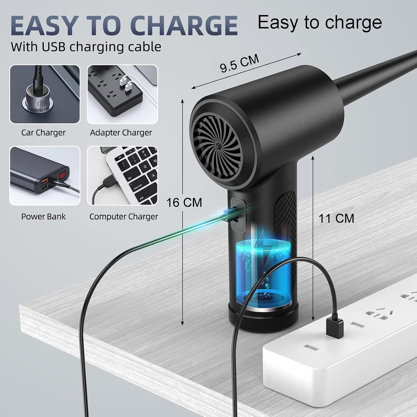 Air Duster Cordless Electric - Rechargeable