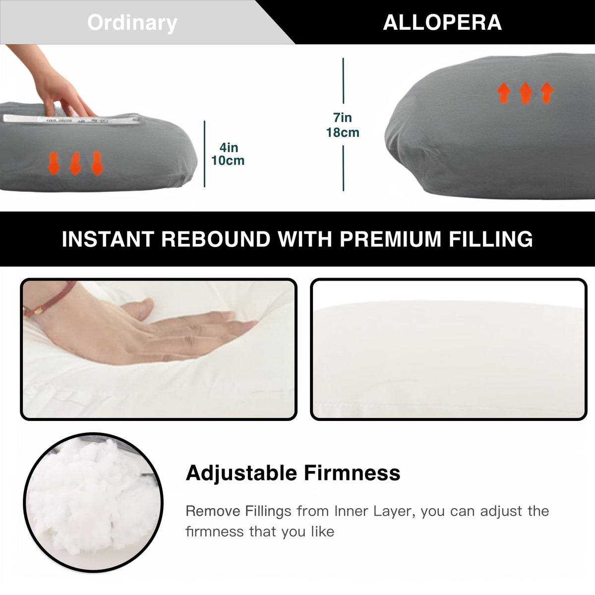 Pregnancy Pillow U-Shaped Full Length Body Support