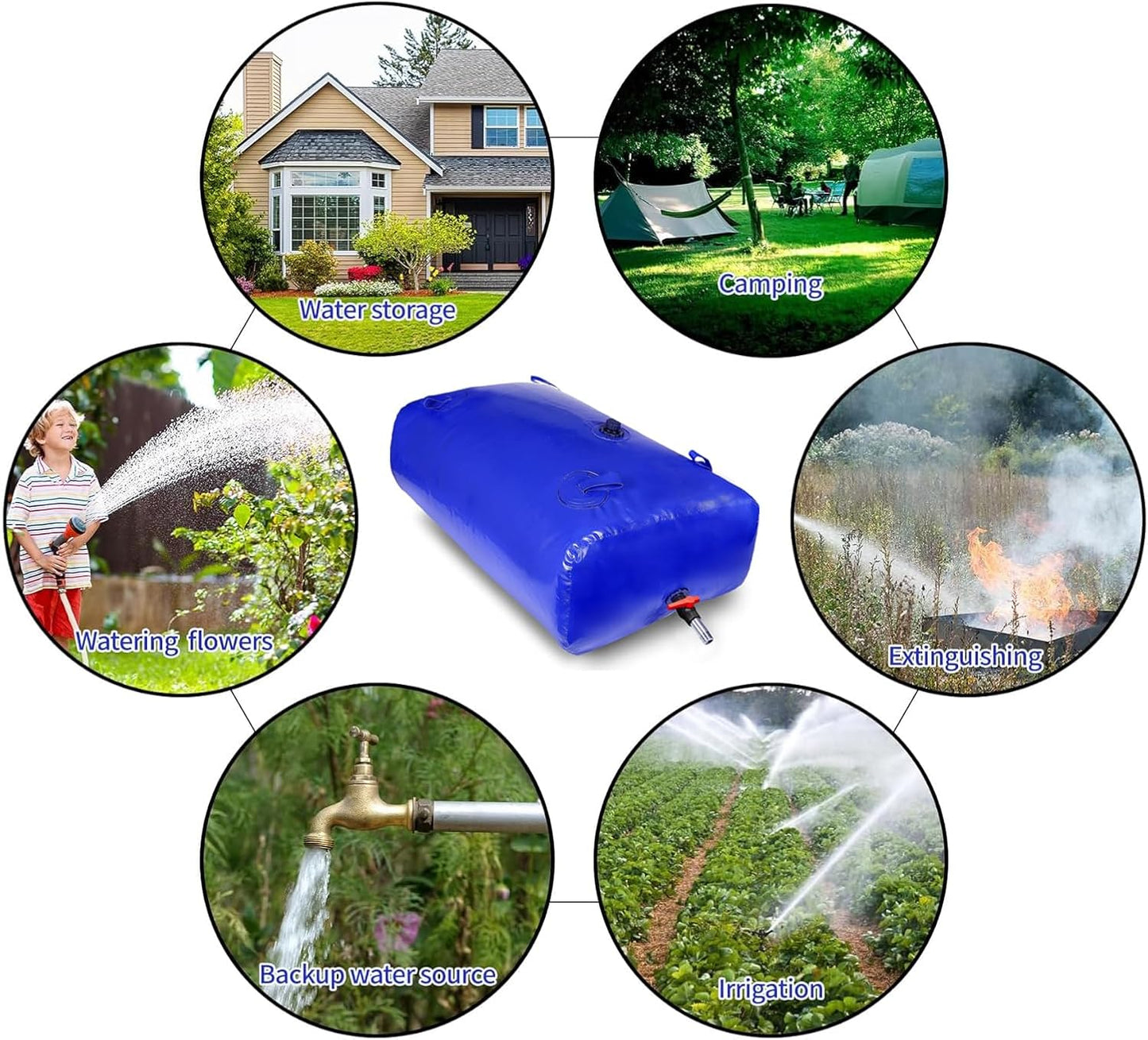 240L Water Storage Bladder Tank Container