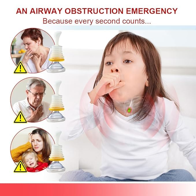 Anti Choking Device Portable Emergency Airway Suction Tool for Home & Travel