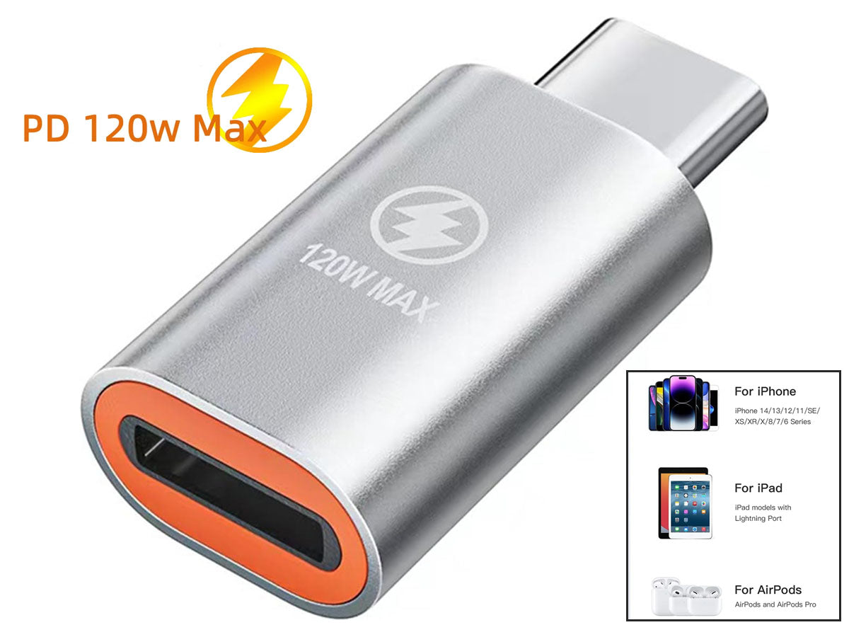 120W Apple Lightning to USB-C Adapter