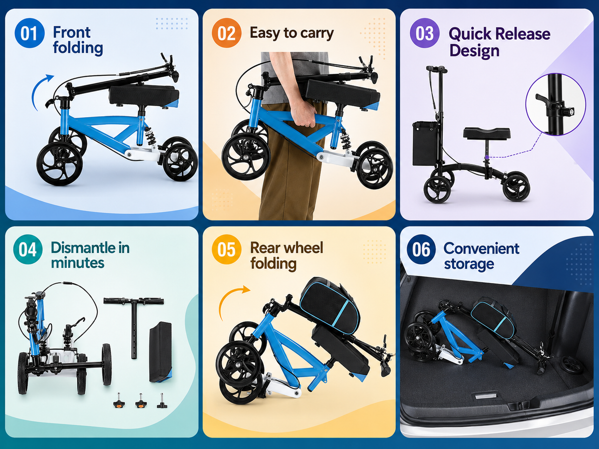 Knee Scooter Walker Mobility Walking Wheelchair