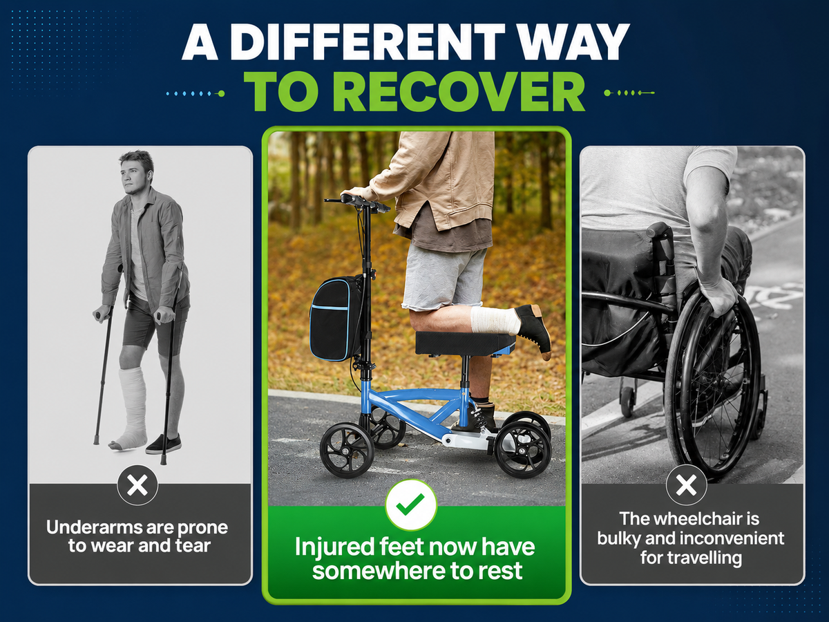 Knee Scooter Walker Mobility Walking Wheelchair
