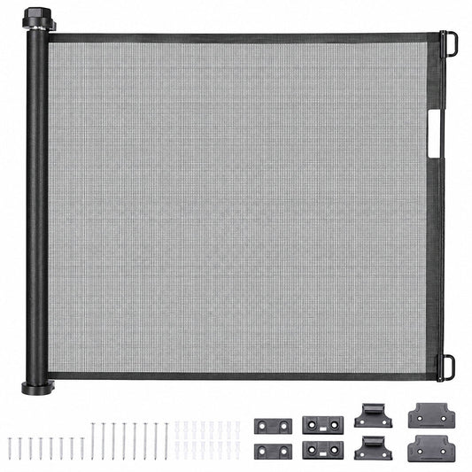 Baby Safety Gate Pet Fence Dog Safe Guard Enclosure Stair Mesh Retractable