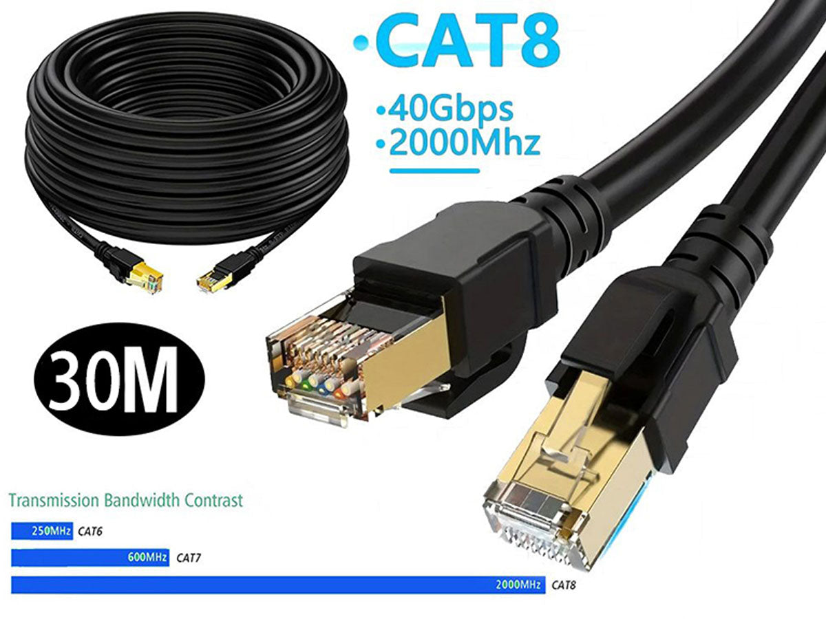 LAN Cable CAT8 Ethernet Cable 30m
