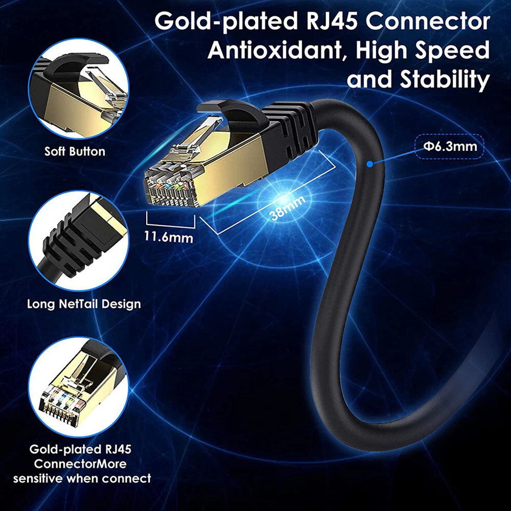 LAN Cable CAT8 Ethernet Cable 2m
