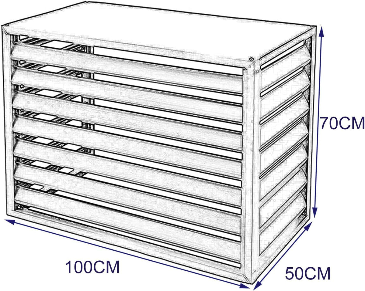 1000mm Outdoor Aluminium Air Conditioner Cover 100CM