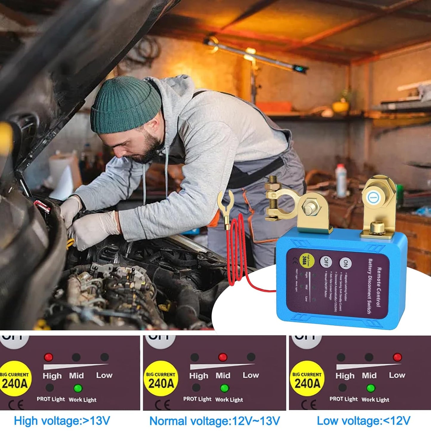 Car Battery Disconnect Switch Isolator