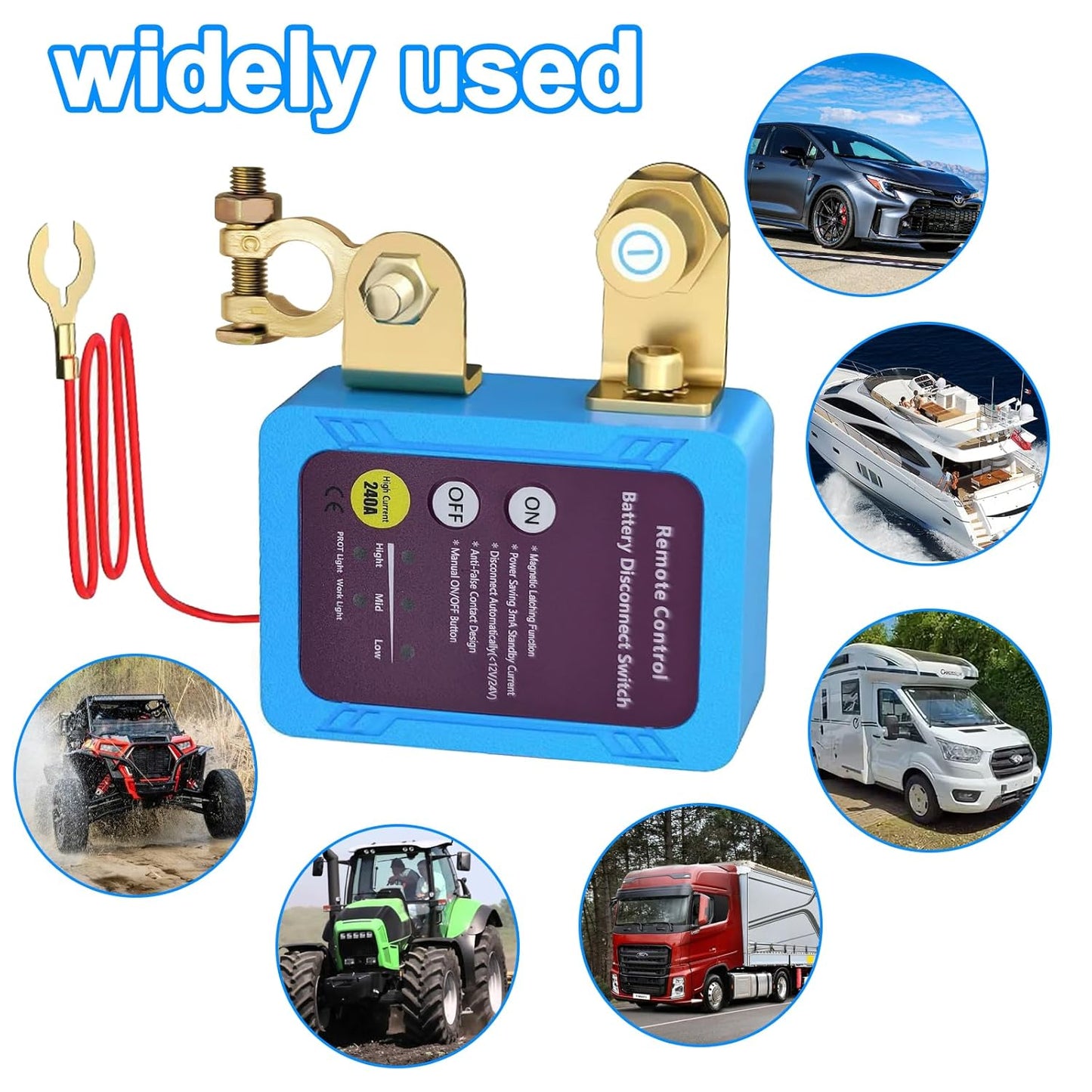 Car Battery Disconnect Switch Isolator