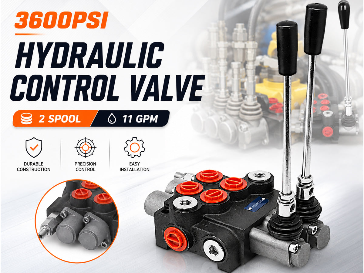 Hydraulic Directional Control Valve 11gpm Adjustable Tractors loaders