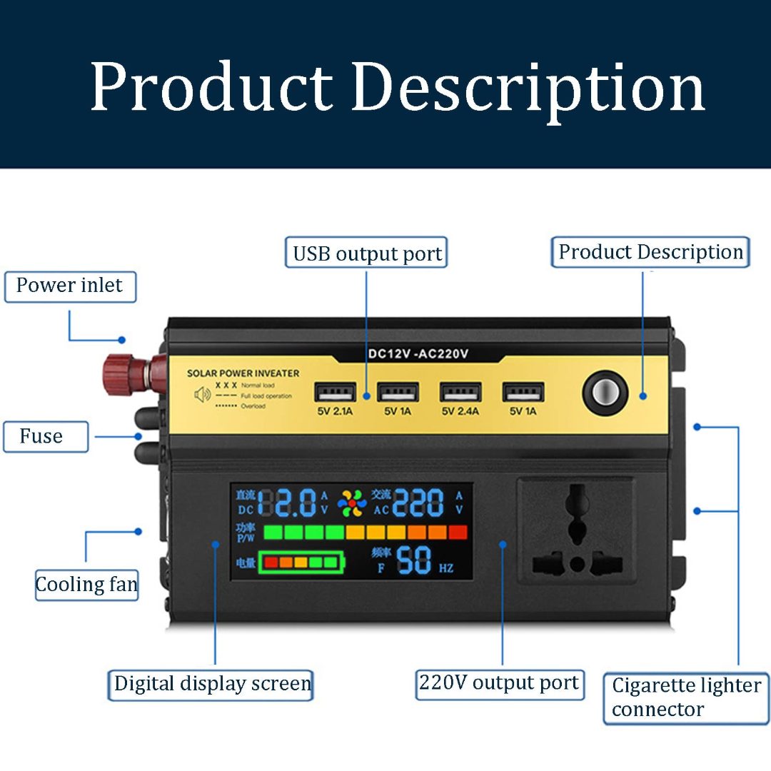 2200W Car Solar Power Inverter