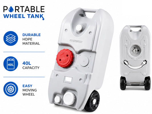 40L Portable Wheel Water Tank
