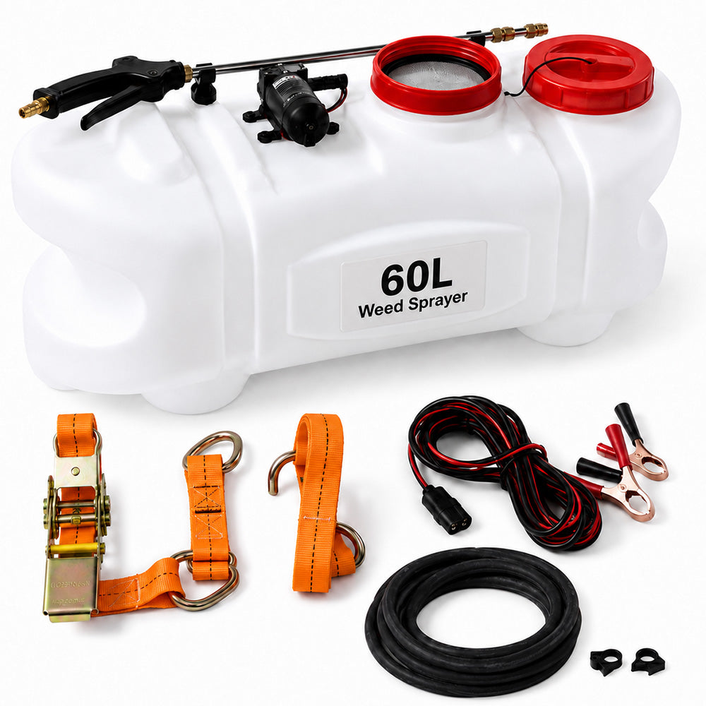 Garden ATV Sprayer Weed Sprayer – 60L 12VDC Heavy Duty Transparent Tank